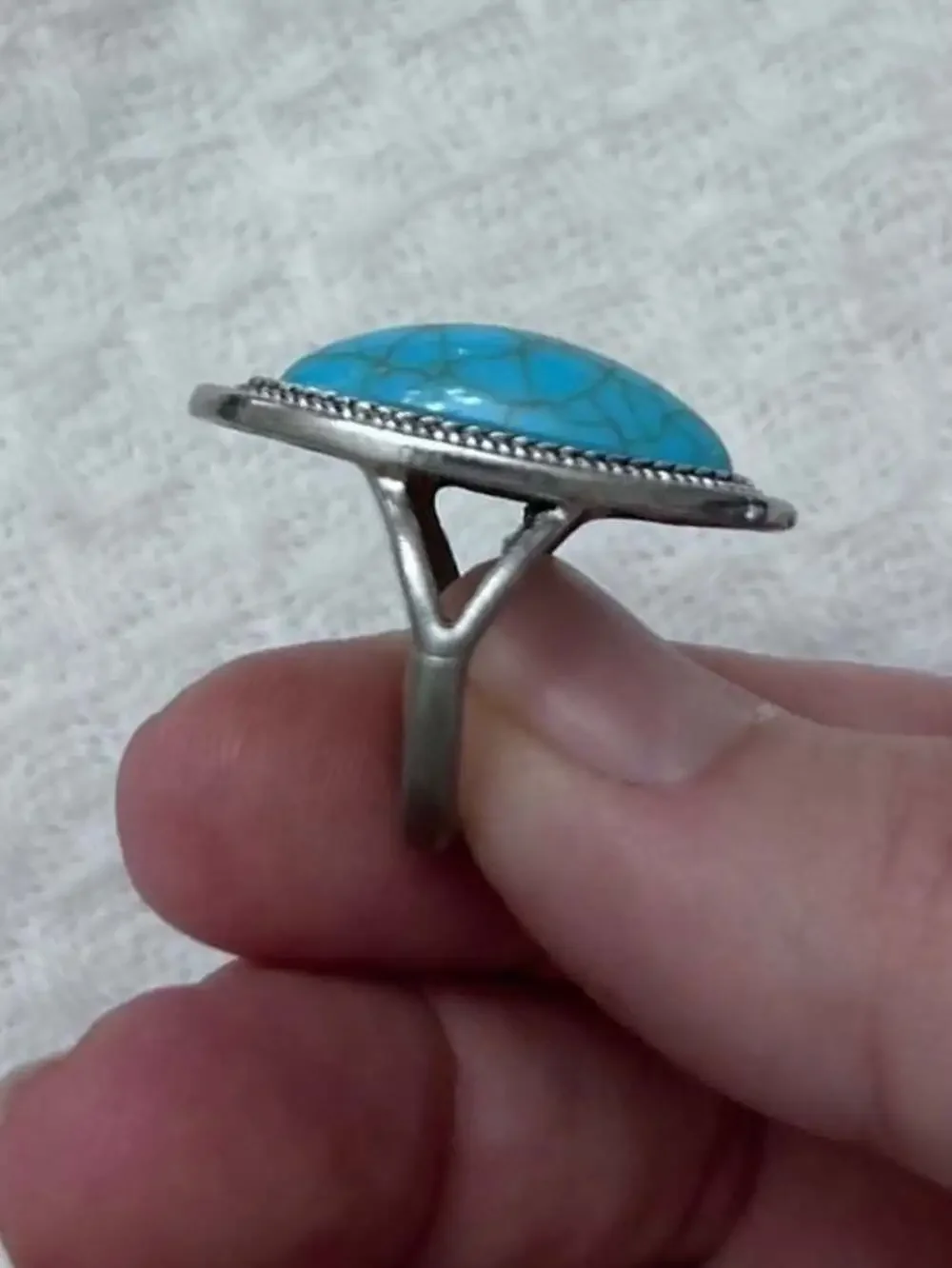 Canyon Sanctuary Blue Turquoise Statement Ring
